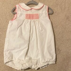 Janie and Jack White and Pink One Piece